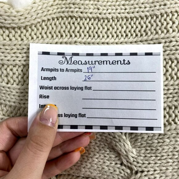 Jessica‎ Simpson Tan/White Faux Fur Cable Knit Scarf Vest Cardigan Size Medium - Picture 12 of 12